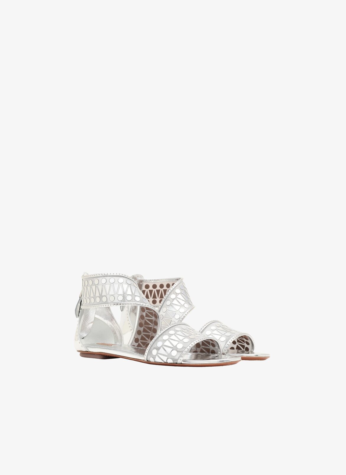 Sandals ALAÏA SILVER SANDALS